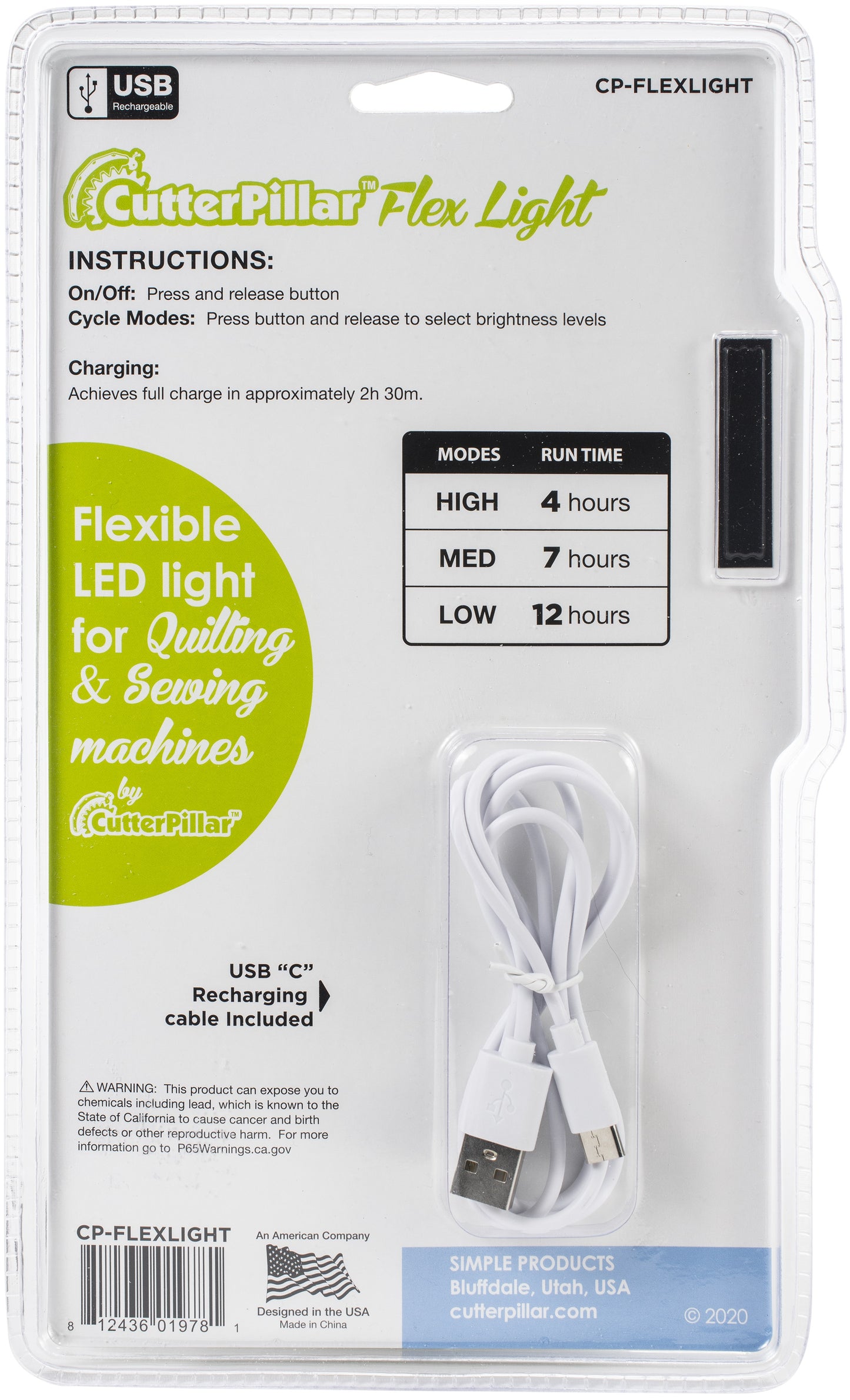 Cutterpillar Flex Sewing Machine Light-