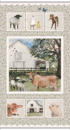 A Beautiful Day - Multi 24 Inch Farm Panel