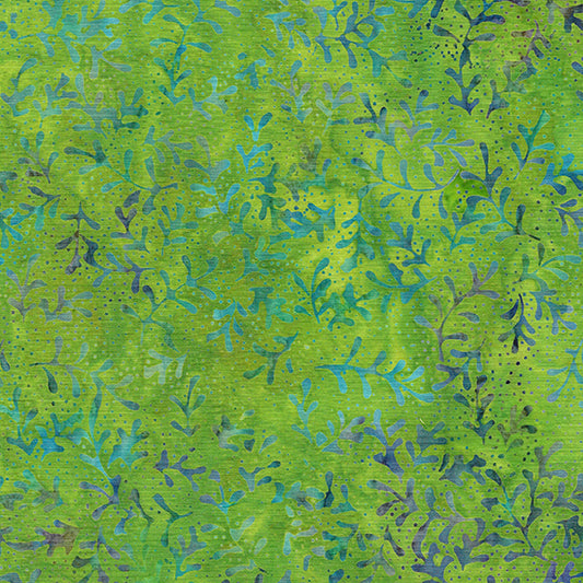Pin Dot Floral  - 112331615 Sprig-Green Pistachio