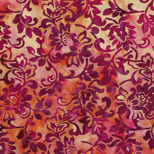 Copper Patina - Floral-Multi Pink Orange Sunset