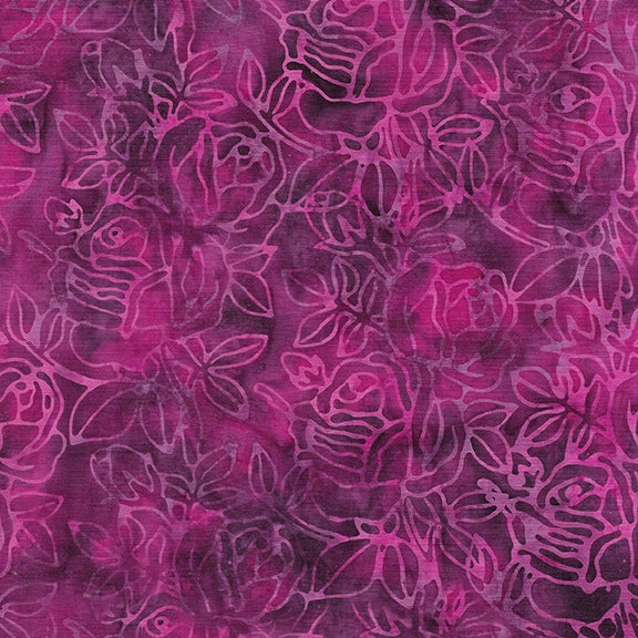 Playful Posies - Large Rose-Multi Purple Pink Iris