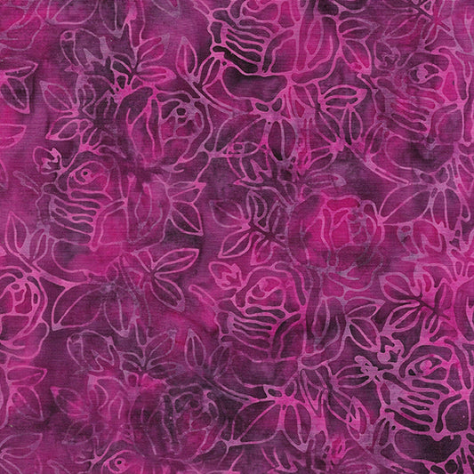 Playful Posies - Large Rose-Multi Purple Pink Iris