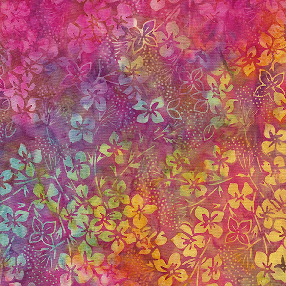 Playful Posies - Hydrangea-Multi Purple Burgundy Gold