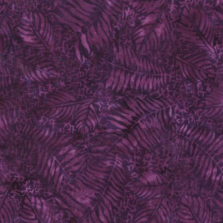 Geode Glow - Fossil Fern Leaf-Purple Blackberry Geode Glow