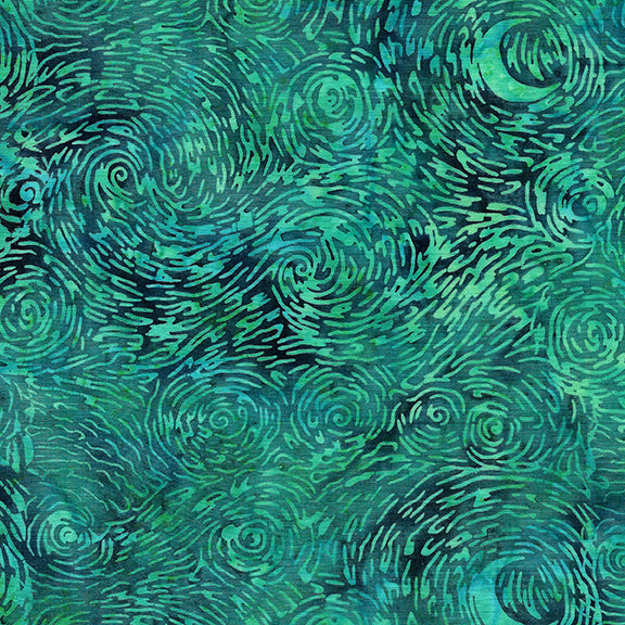 Starry Night-Cool Waters - Garden Gems by Island Batik