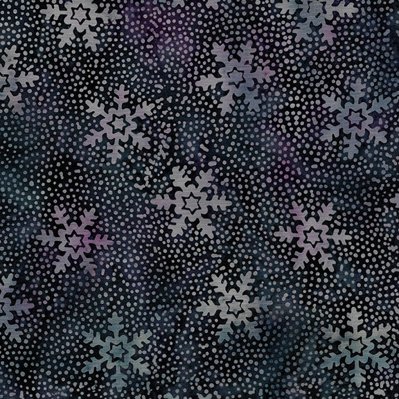 Snowflake - Storm Blue Batik