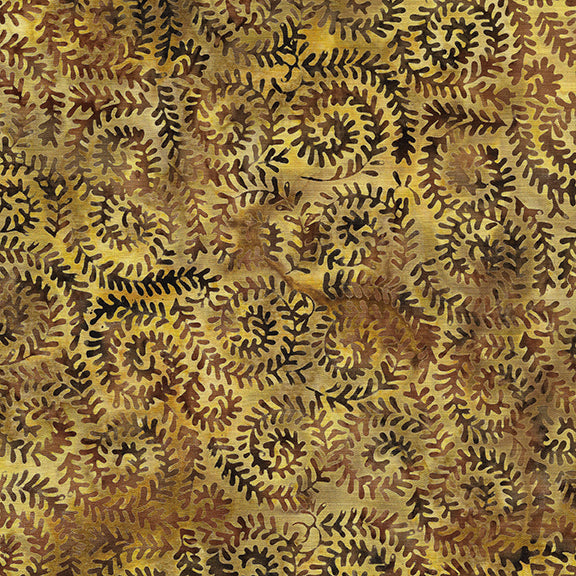 Evergreen and Pine - Spiral Leaves-Coffee