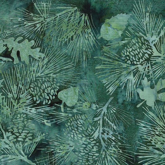 Maple Island  - 122219985 / Pine Leaves Cone-Teal Jade