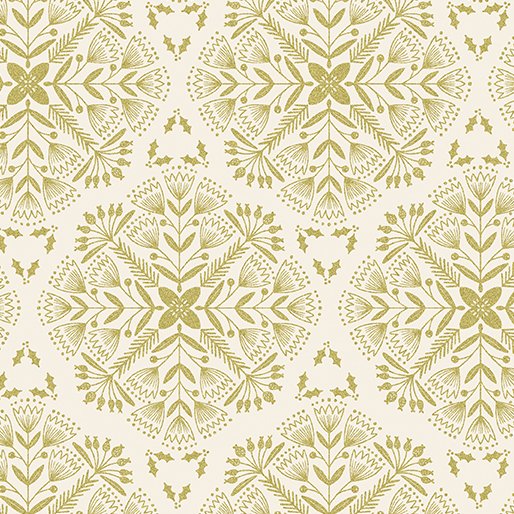 Holiday Sparkle - Cream Medallions