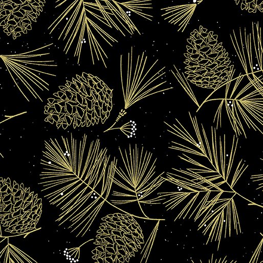 Holiday Sparkle - Pines Black
