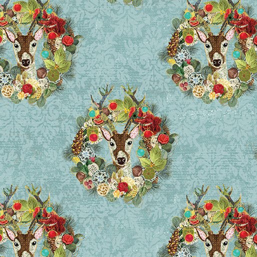 Christmas Magic - Joyful Wreath Turquoise