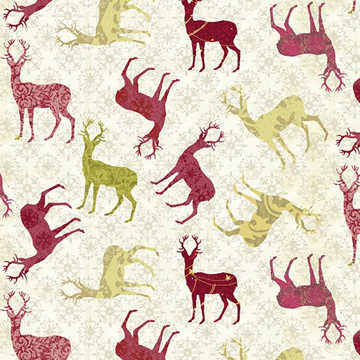 Christmas Magic - Deer Ivory/Red