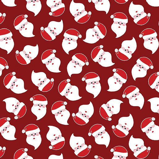 A Cozy Winter - Jolly Dk Red Santa