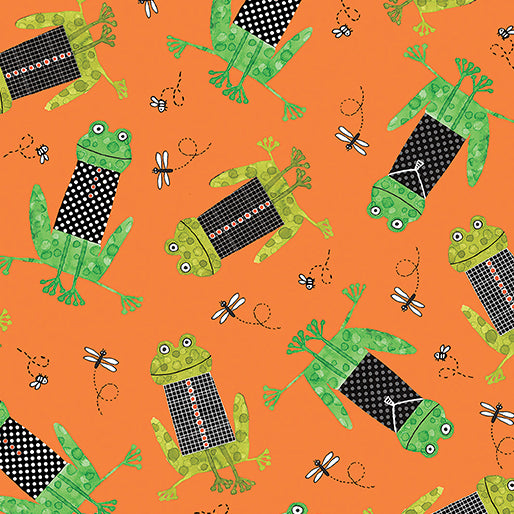 Frogtastic - Frogs In Vests Orange