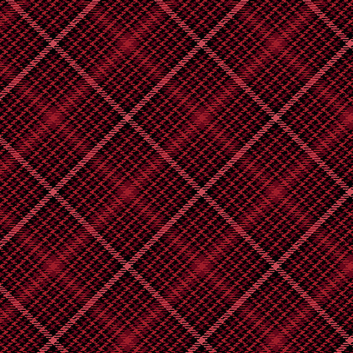 Winter in the Pines - Festive Tartan Red