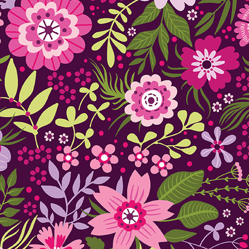 Secret Garden Aubergine 13693-86