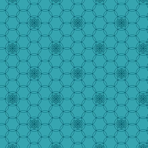 Secret Garden Cosmos Teal 13698-54