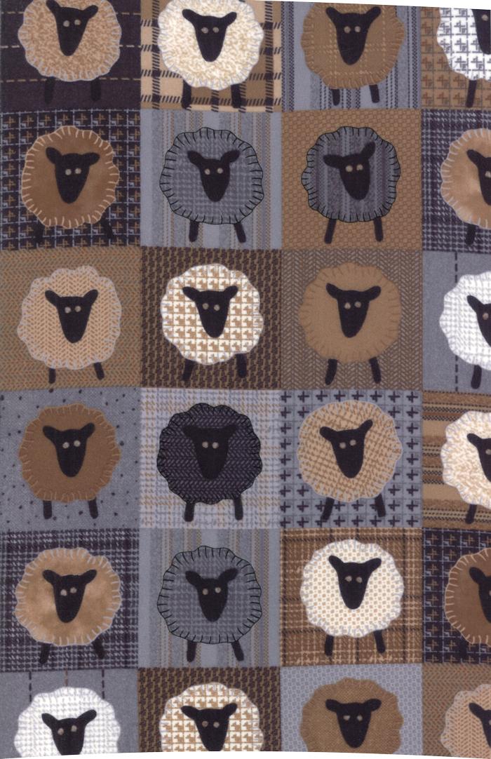 Farmhouse Flannels III - Wooly Sheep (Multi)