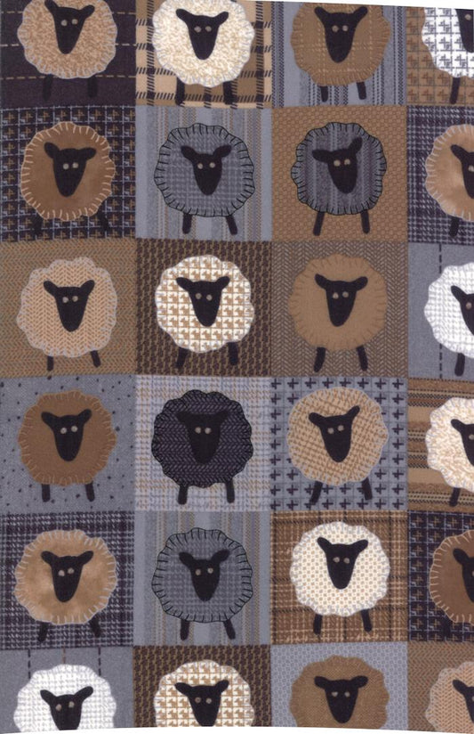 Farmhouse Flannels III - Wooly Sheep (Multi)