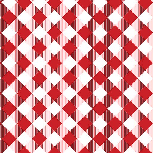 Chillin & Grillin - Gingham Check Red/White