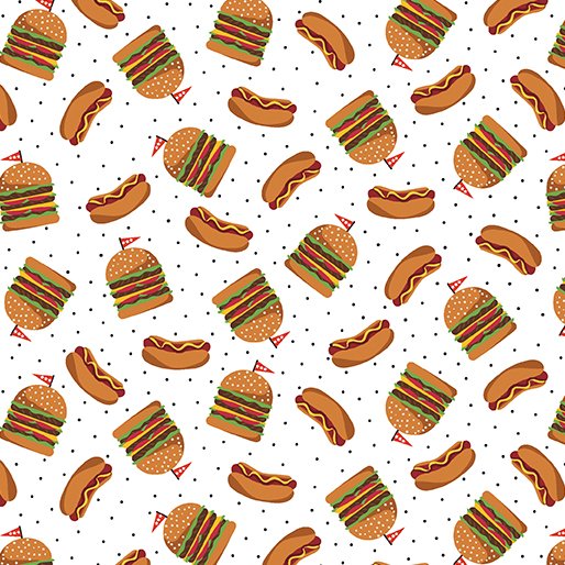 Chillin & Grillin - Hot Dogs Hamburgers white