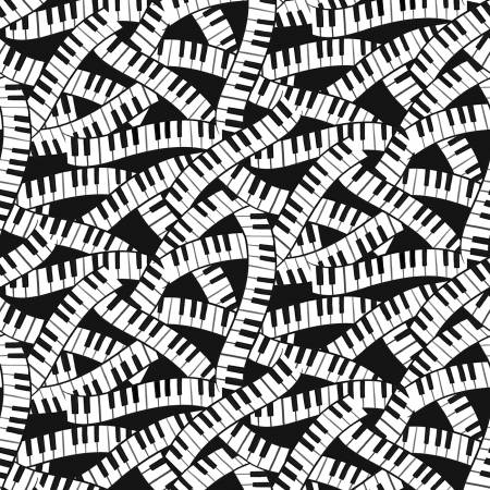 Making Music - Piano Keys Black