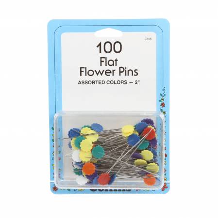 Flat Flowers Pins - Assorted