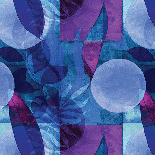 Prismatics  - Leaves Indigo/Multi
