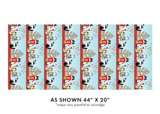Meowy Christmas - Meowy Christmas Stripe Multi