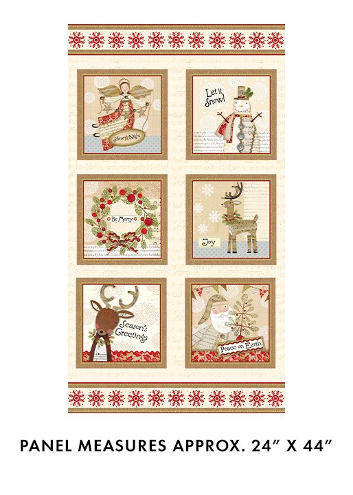 White Christmas - White Christmas Panel Cream Multi