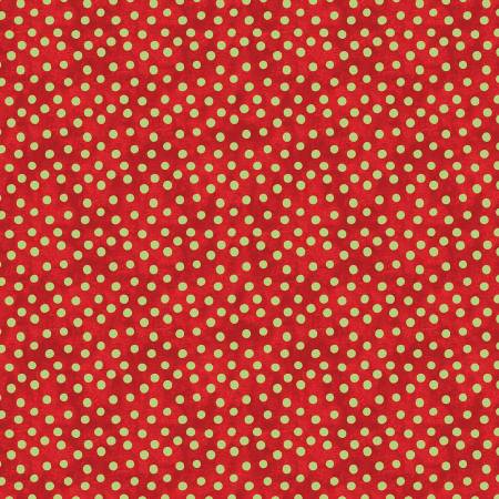Christmas Spirit - Red/Celery Dot Splendor