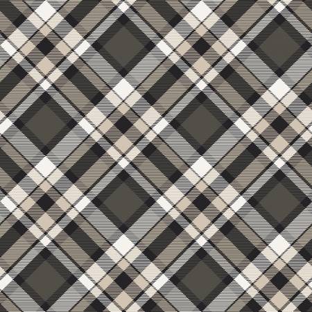 Big Kitties - Black Bias Plaid