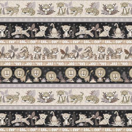 Big Kitties - Multi Big Kitties Novelty Stripe