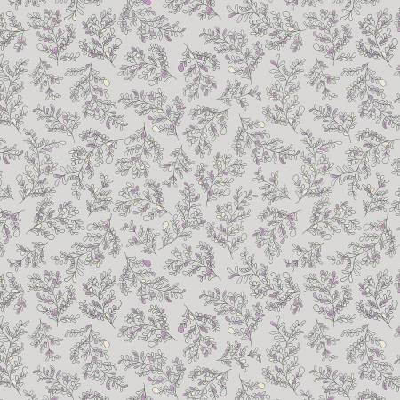 Bee Haven - Leafy Loops Grey