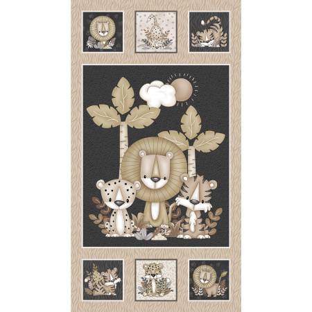 Big Kitties - Multi 24 Inch Big Kitty Panel