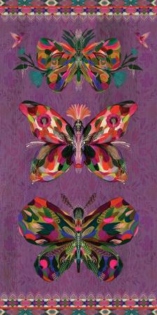 True Colors - Wings Panel Plum/Multi (24" x 44")