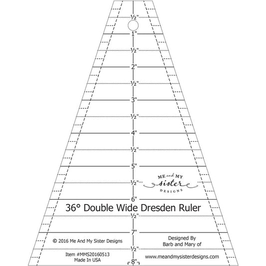 Double Wide Dresden Ruler