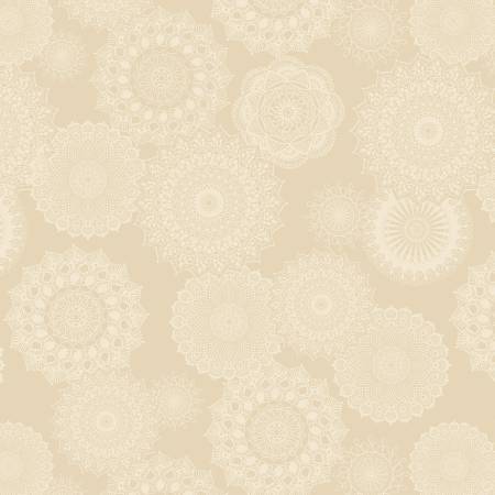Winter Haven - Dancing Doilies Natural 108in Wideback