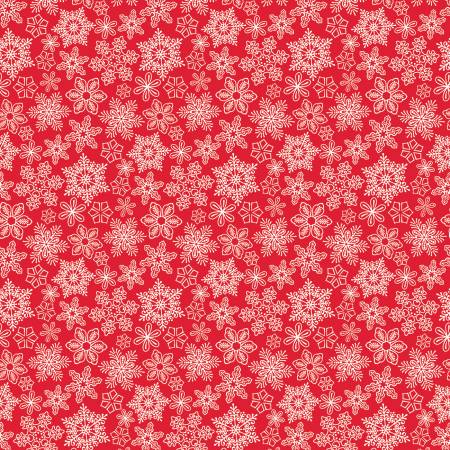 Gingerbread Lane - Snowflakes Christmas Red