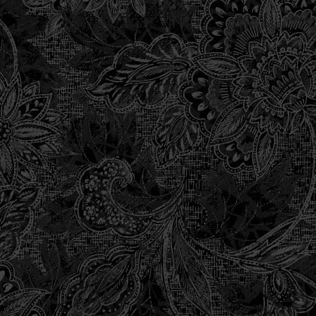 Shadows - Jacquard Black 118in Wide