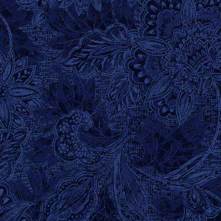 Shadows - Jacquard Navy - 118in Wide