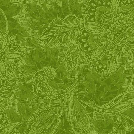 Shadows - Jacquard Green 118in Wide