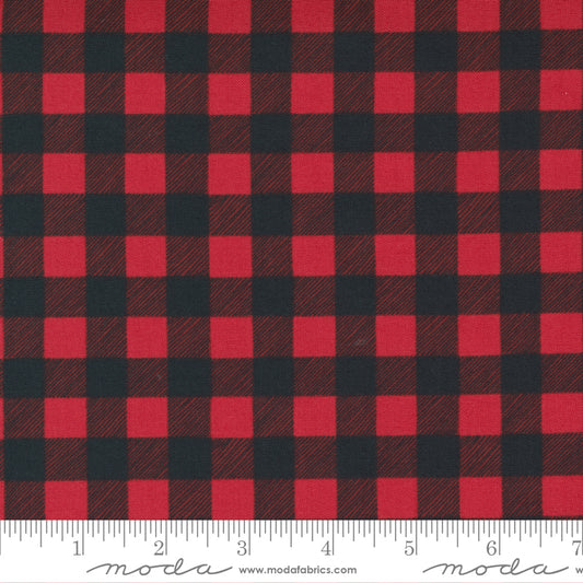 Home Sweet Holidays Black Red Check by Deb Strain
