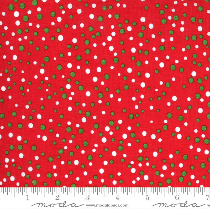 Merry and Bright Poinsettia Red Dots