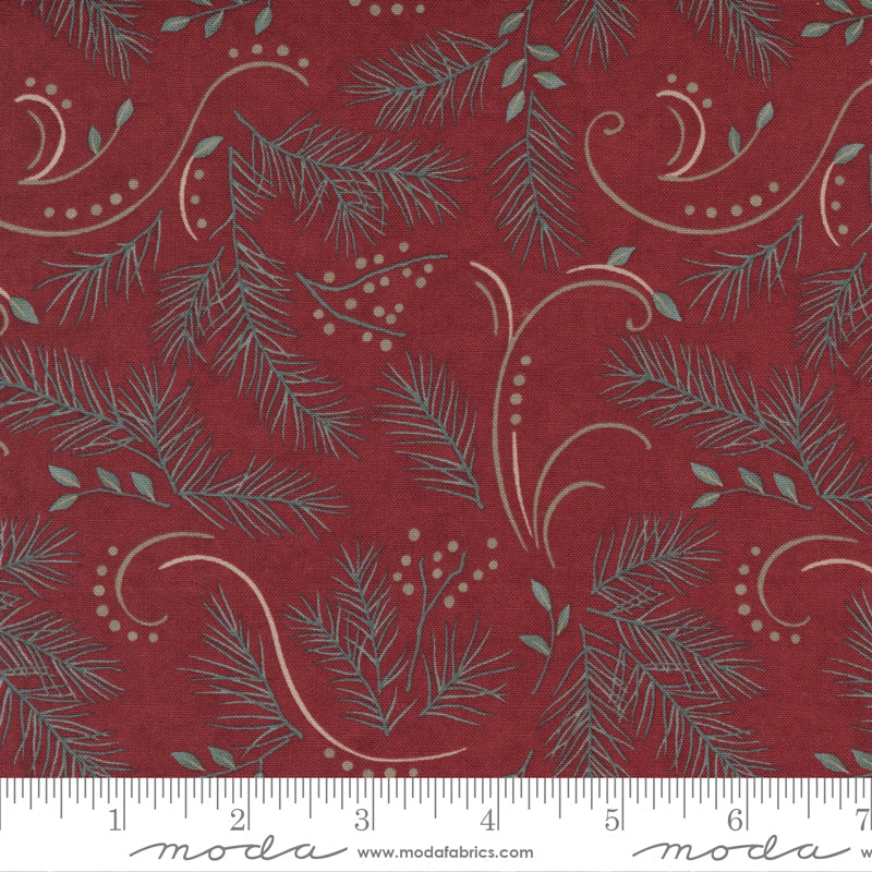 Warm Winter Wishes Deep Red by Moda