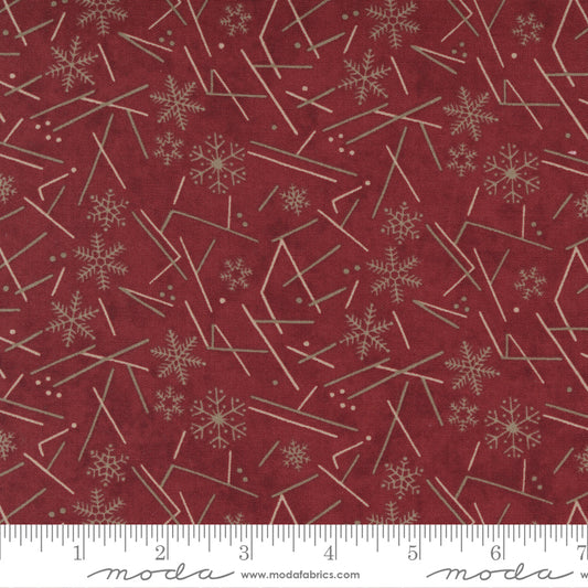 Warm Winter Wishes Deep Red by Moda
