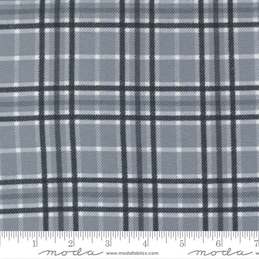 Yuletide Gatherings Flannel Smoke Snow by Moda