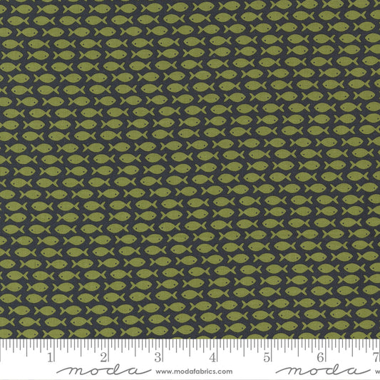 Timber Go Fish Black Pine by Moda