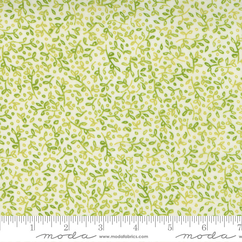 Carolina Lilies Cream Grass by Moda