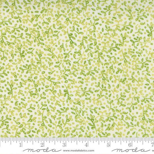 Carolina Lilies Cream Grass by Moda